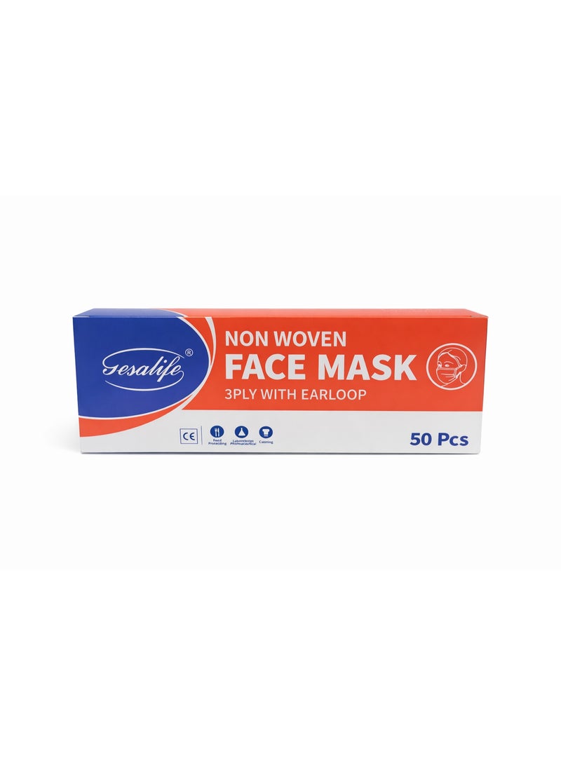 Gesalife Face Mask Non-Woven 3Ply with Ear Loop - Image 1